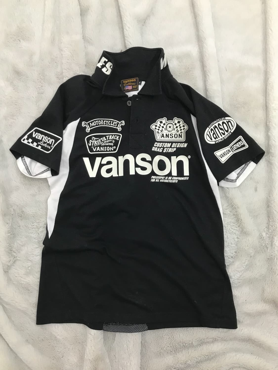 < Vanson Leathers Patch Logo PK T-shirt  상품이미지8