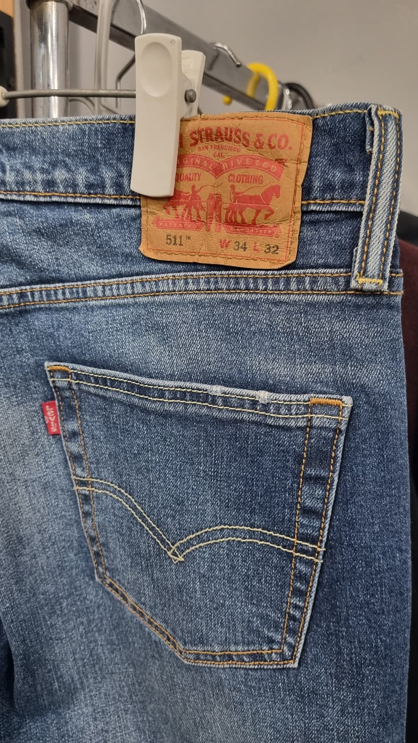 levis 511 슬림 스판 34사이즈 남성용 청바지 2번착용 상품이미지4