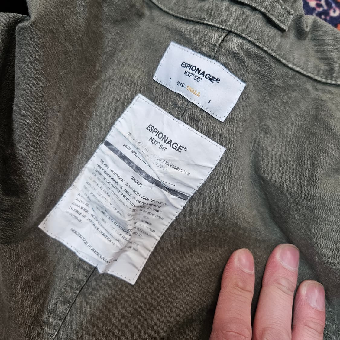 에스피오나지 Hilt Fatigue 워크웨어 반팔 자켓 S size 상품이미지6