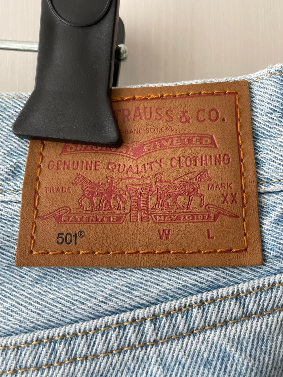 리바이스 연청 90s 501 진 W28 L30 / 중고 공홈 구입 상품이미지4