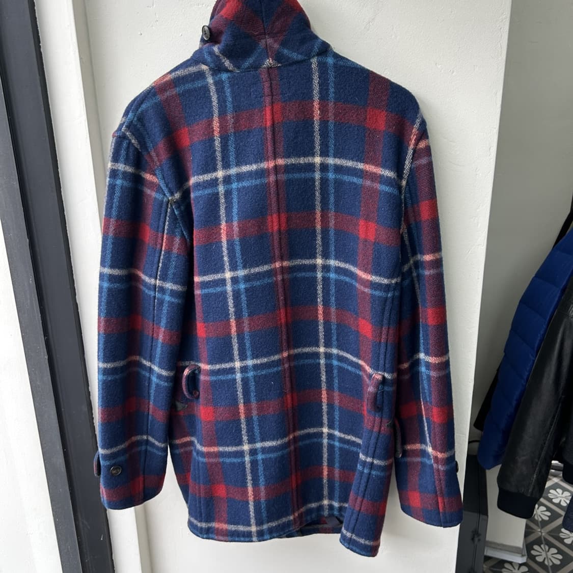 16004 - 폴로 랄프로렌 브레스티드 체크 울 코트 (울 80%) 상품이미지6