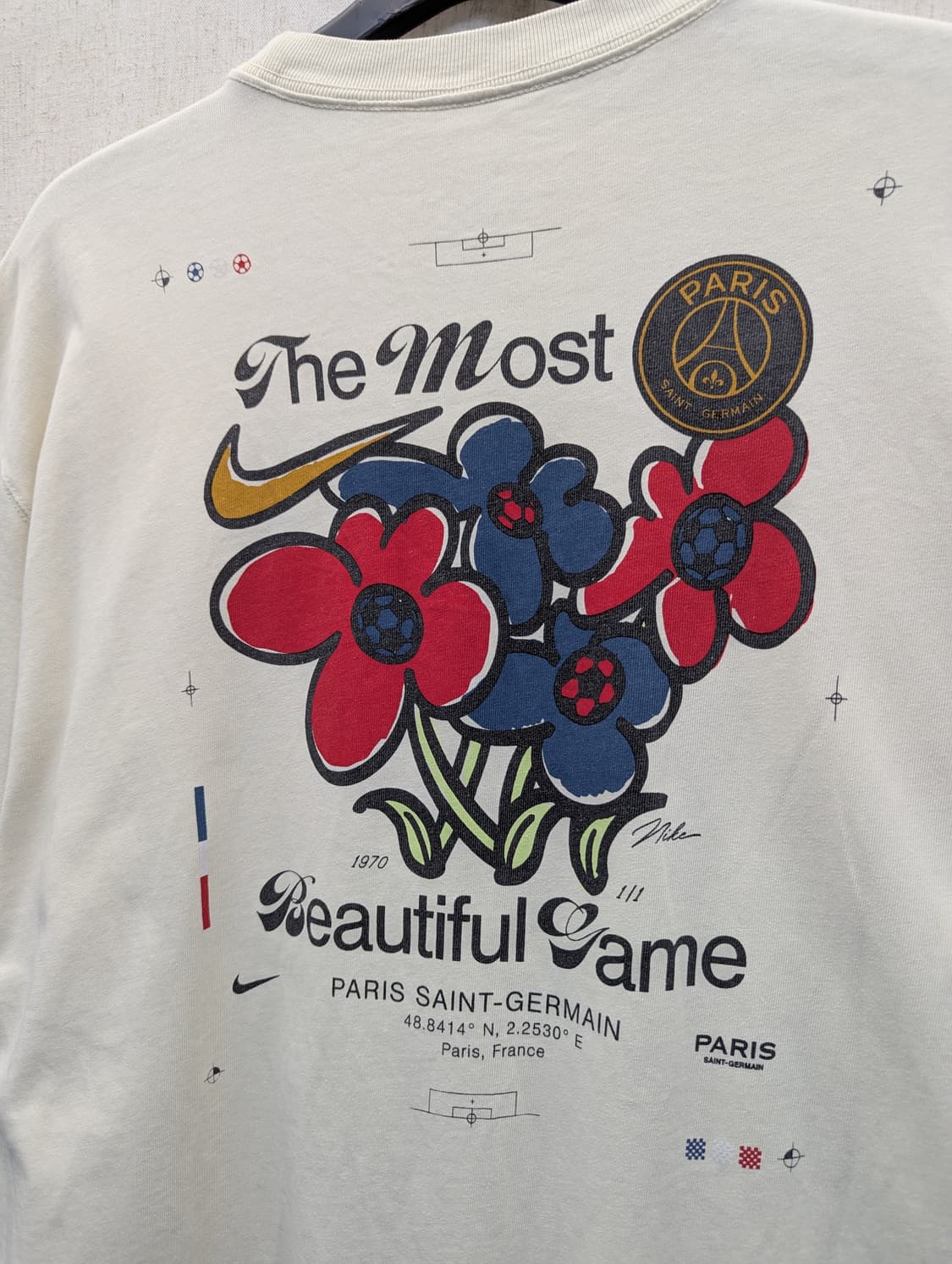 나이키 파리생제르망 반팔 티셔츠 아이보리 상품이미지4