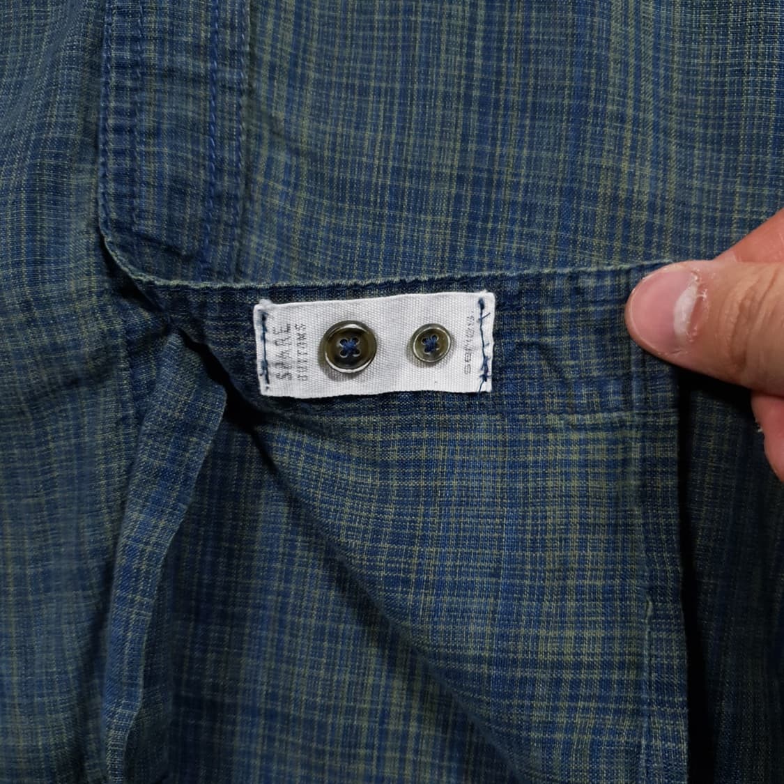 SERIES; 시리즈 신형 SR 톤온톤 청록 체크 린넨 셔츠 남방 100 상품이미지6