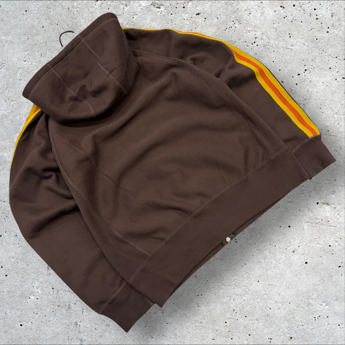 [L] 엔지니어드가먼츠 브라운 컬러 라인 후드집업 B690 상품이미지2