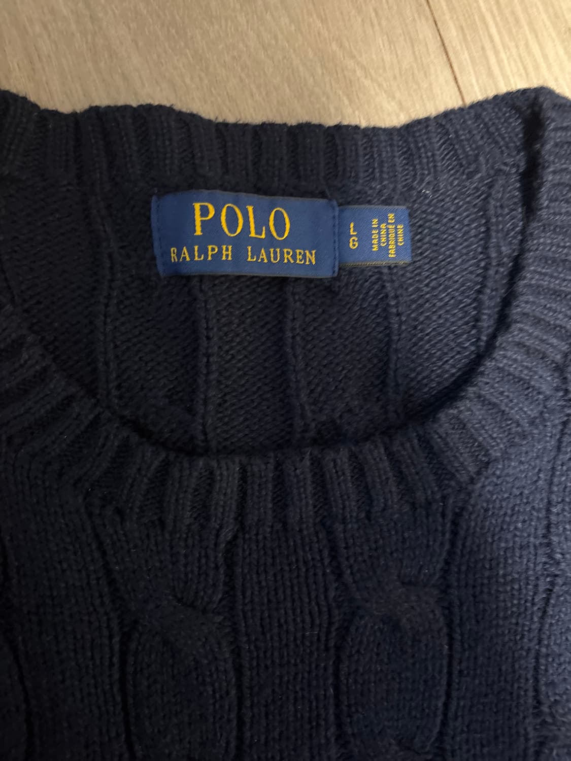 폴로 케이블 니트 L 상품이미지3