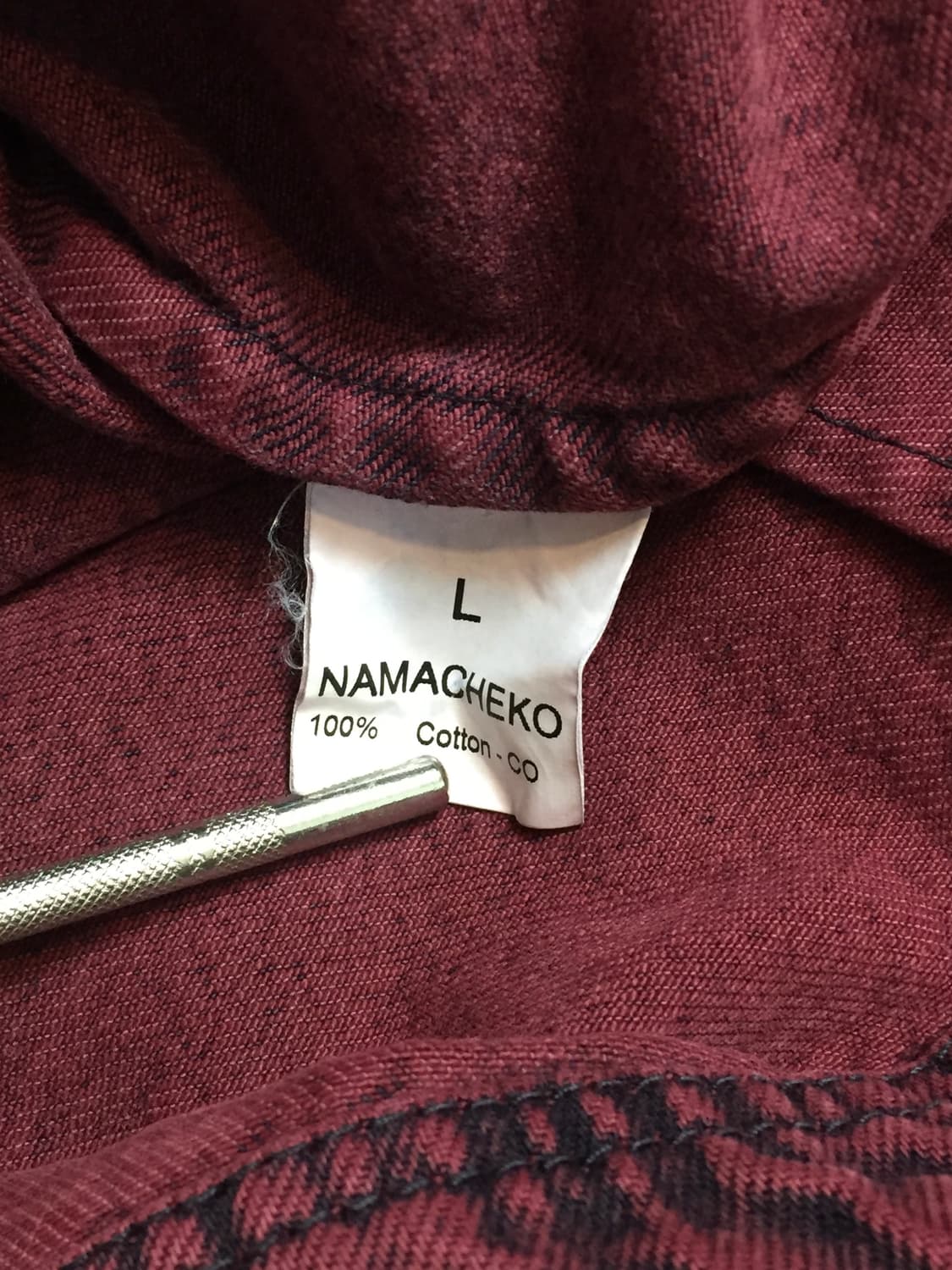 나마체코 다잉 데님셔츠 상품이미지6