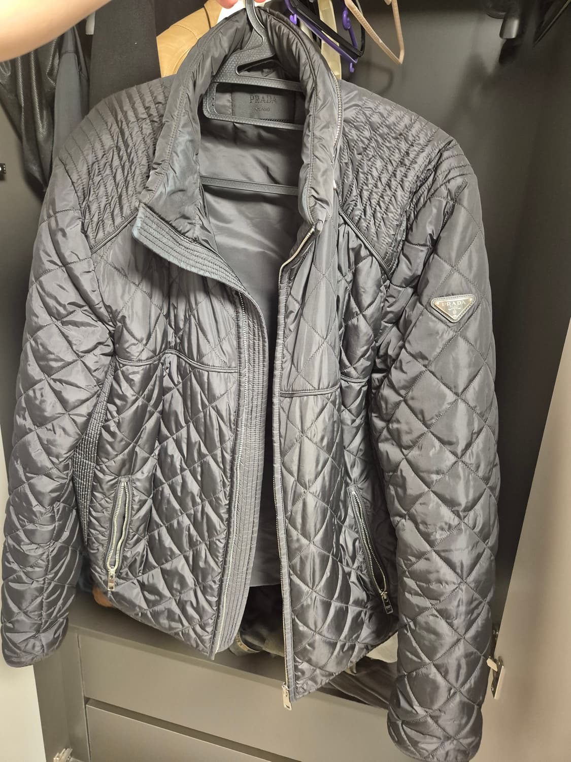 프라다 퀄팅 경량 패딩 xl xxl 56 상품이미지1