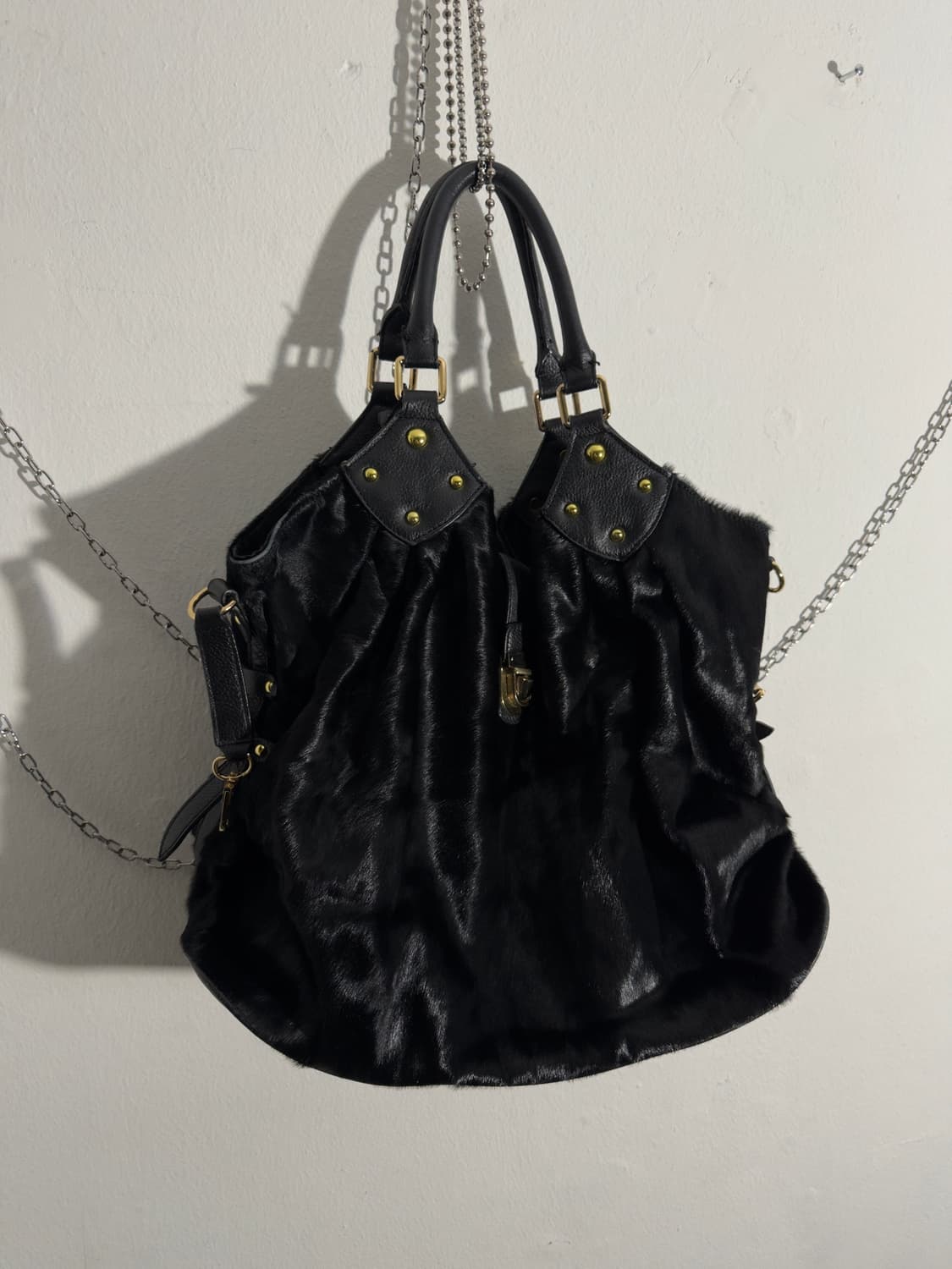 이탈리안 송치 골드 스터드버클 헬멧 백 상품이미지1