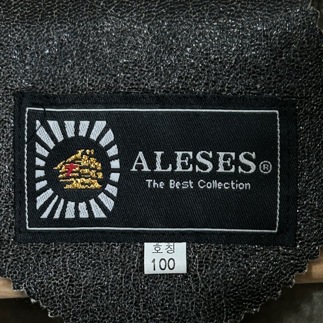 ALESES 챠콜 국산 기모 레더 자켓 새상품 L 상품이미지8