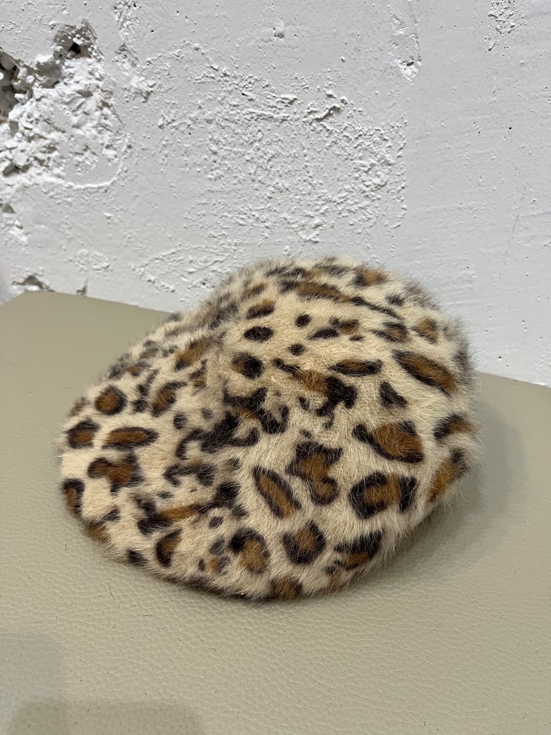 일본빈티지 레오파드 울 베레모 우먼즈 상품이미지1