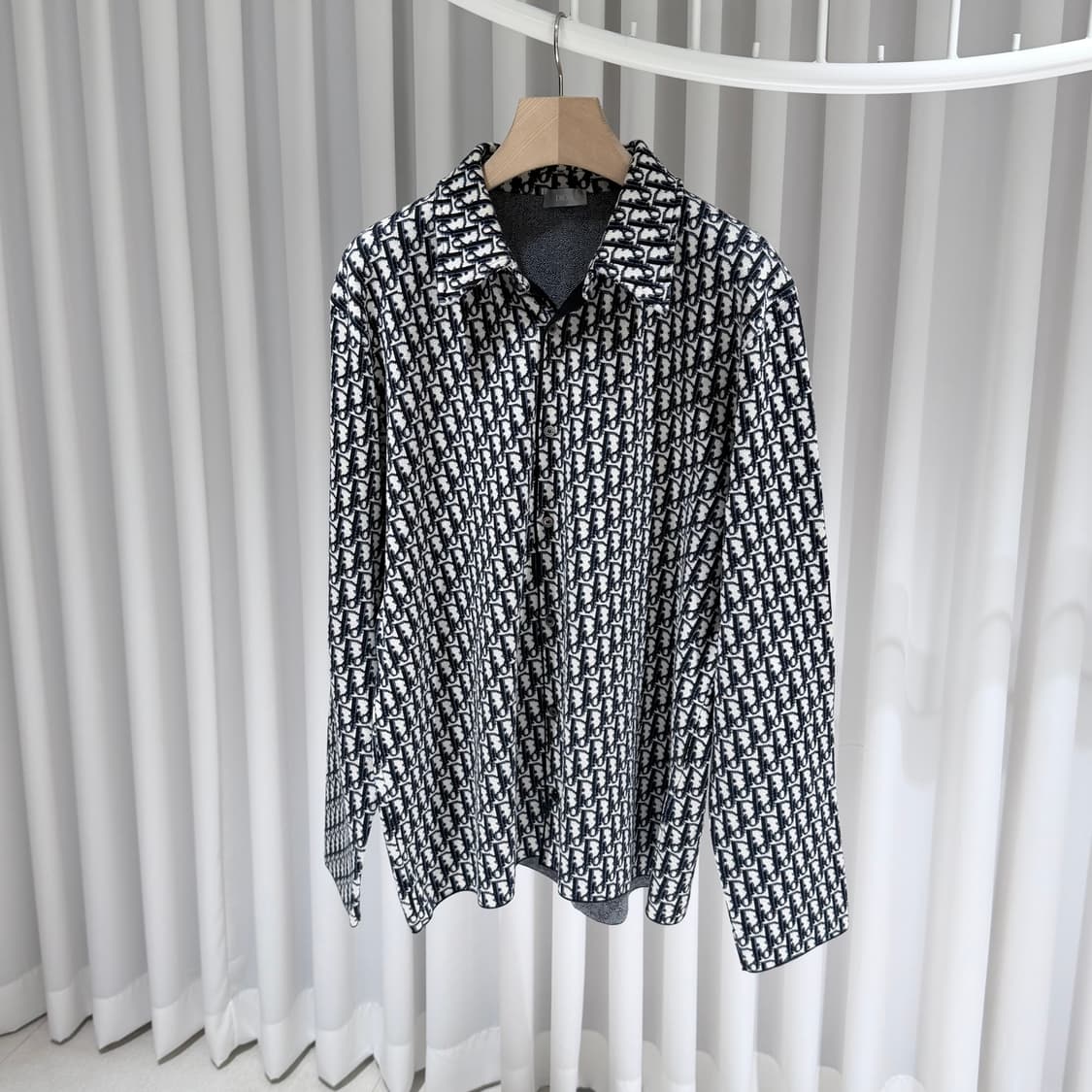 (A+/X3L) / 디올 오블리크 니트 오버 셔츠 상품이미지2