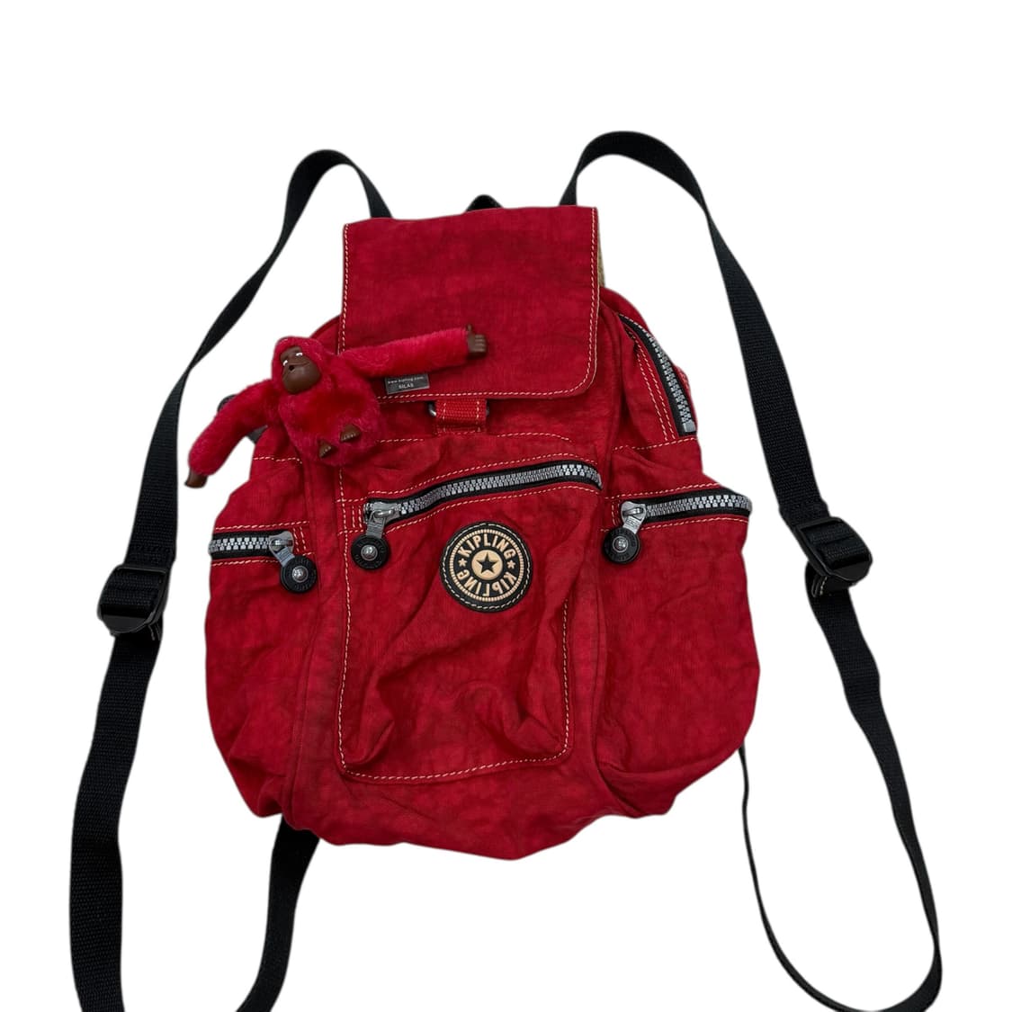 키플링 빈티지 Y2K 미니 레드 포켓 백팩 가방 상품이미지2