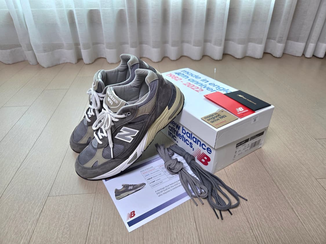 뉴발란스 991 Made In UK 40주년 그레이 270 size 상품이미지1