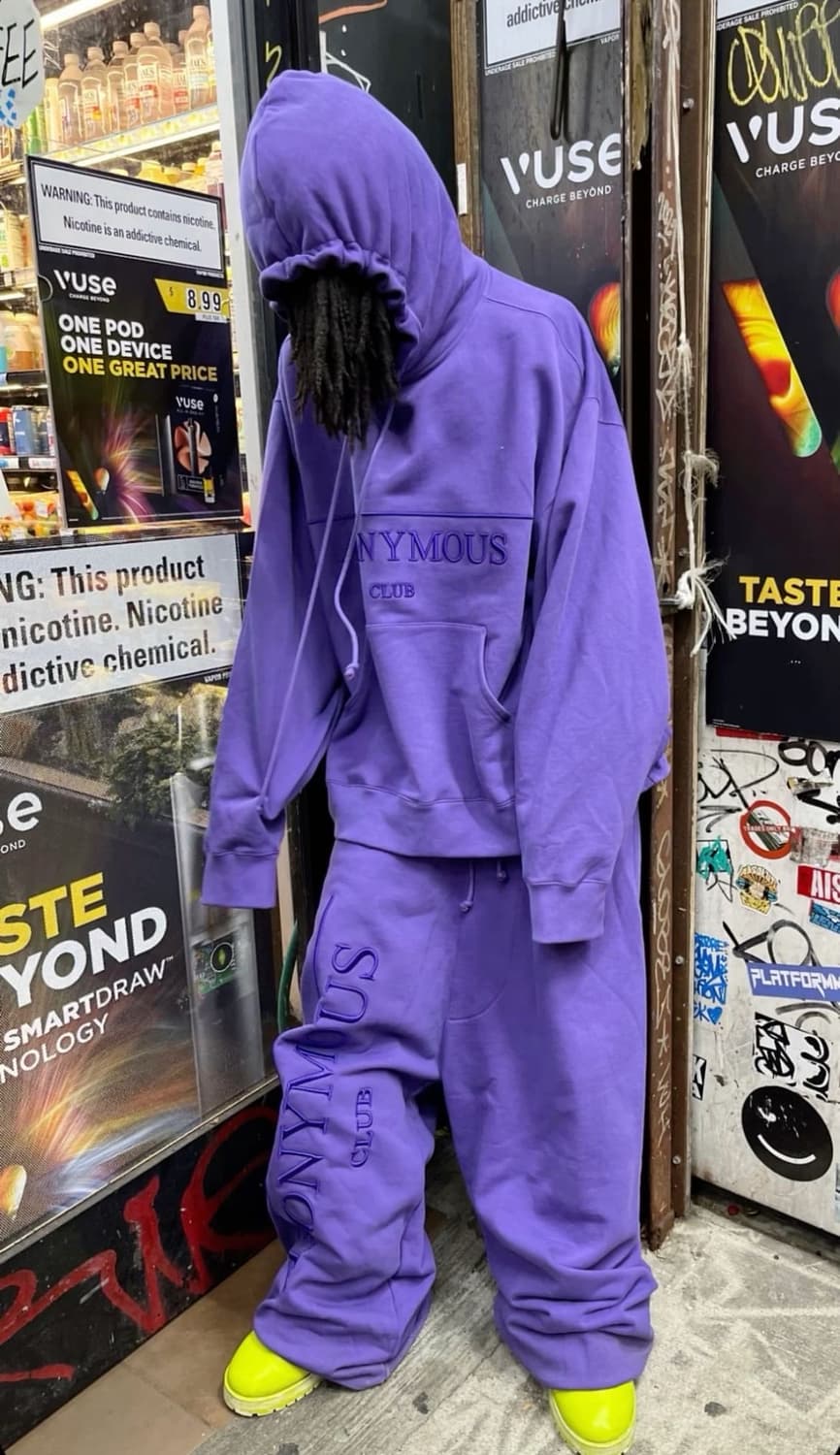 어나니머스 클럽 퍼플 스웻 팬츠 s 상품이미지1