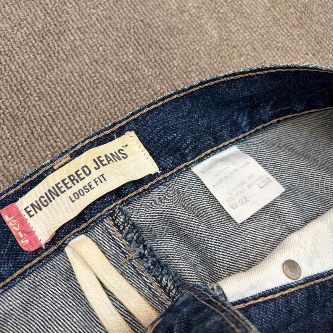 00s levis 리바이스 엔지니어드진 커브드 루즈핏 데님  상품이미지3