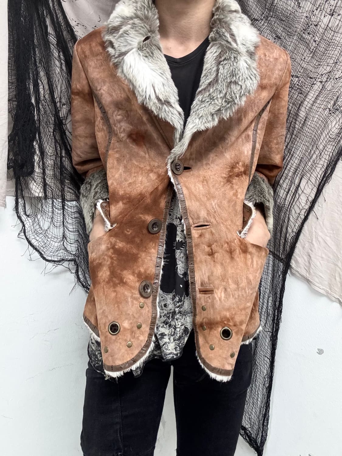 [GAL]Fur Trimming Leopard&Stud Detail Ja 상품이미지7