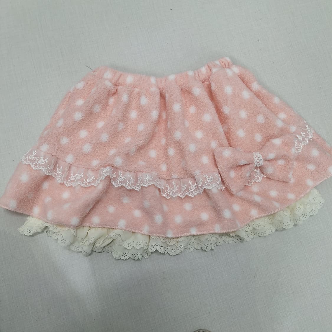 마카롱 스커트 핑크 갸루 히메갸루 라떼갸루 러블리 도트 큐롯 상품이미지6