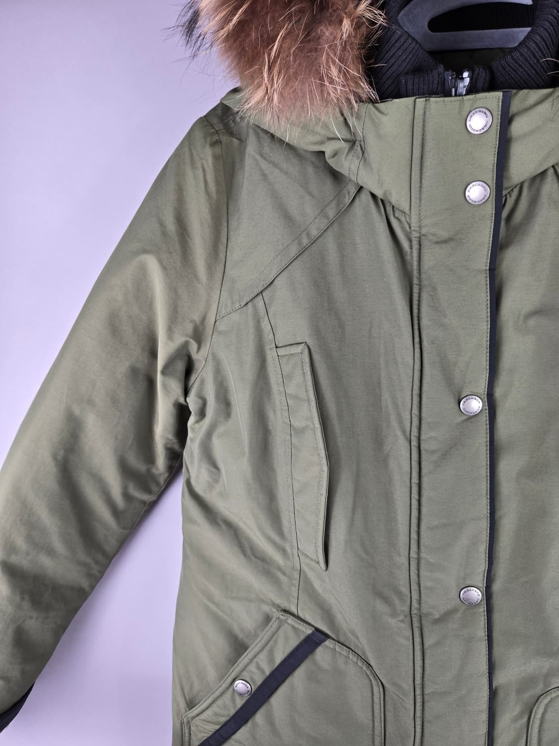 [무료배송]스케쳐스 95 여성 라쿤퍼 덕 다운 야상 패딩 점퍼 상품이미지3