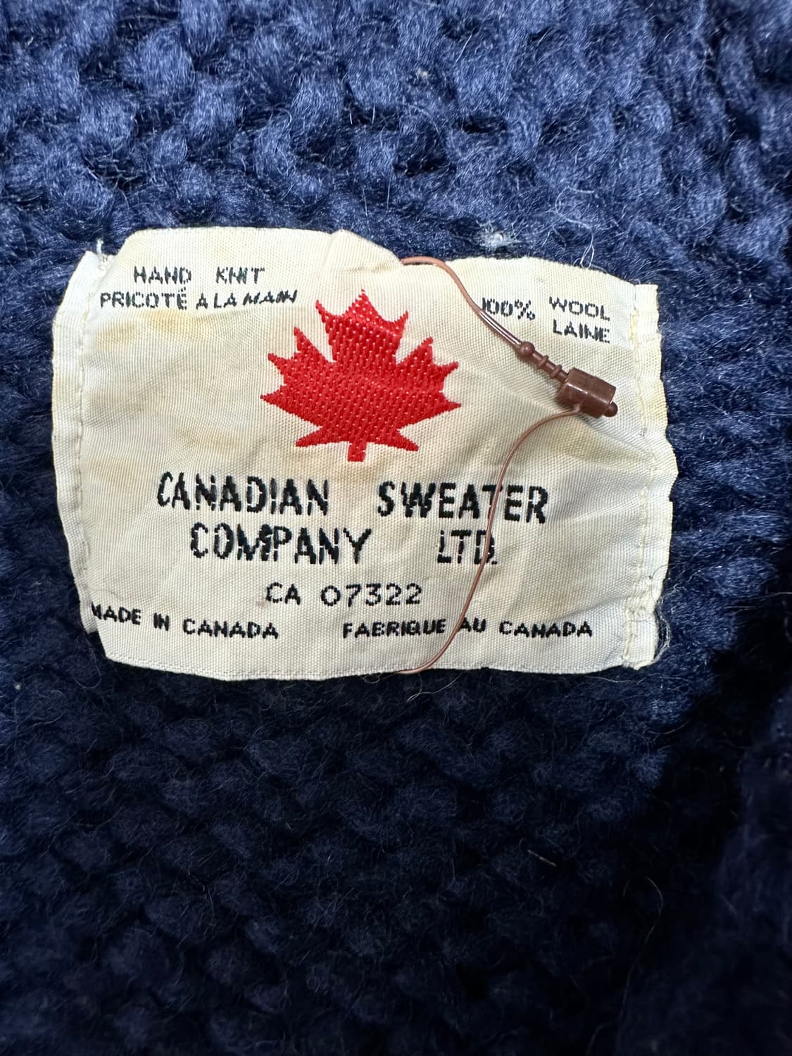 캐나다 헤비울 코위찬 니트 집업 상품이미지7