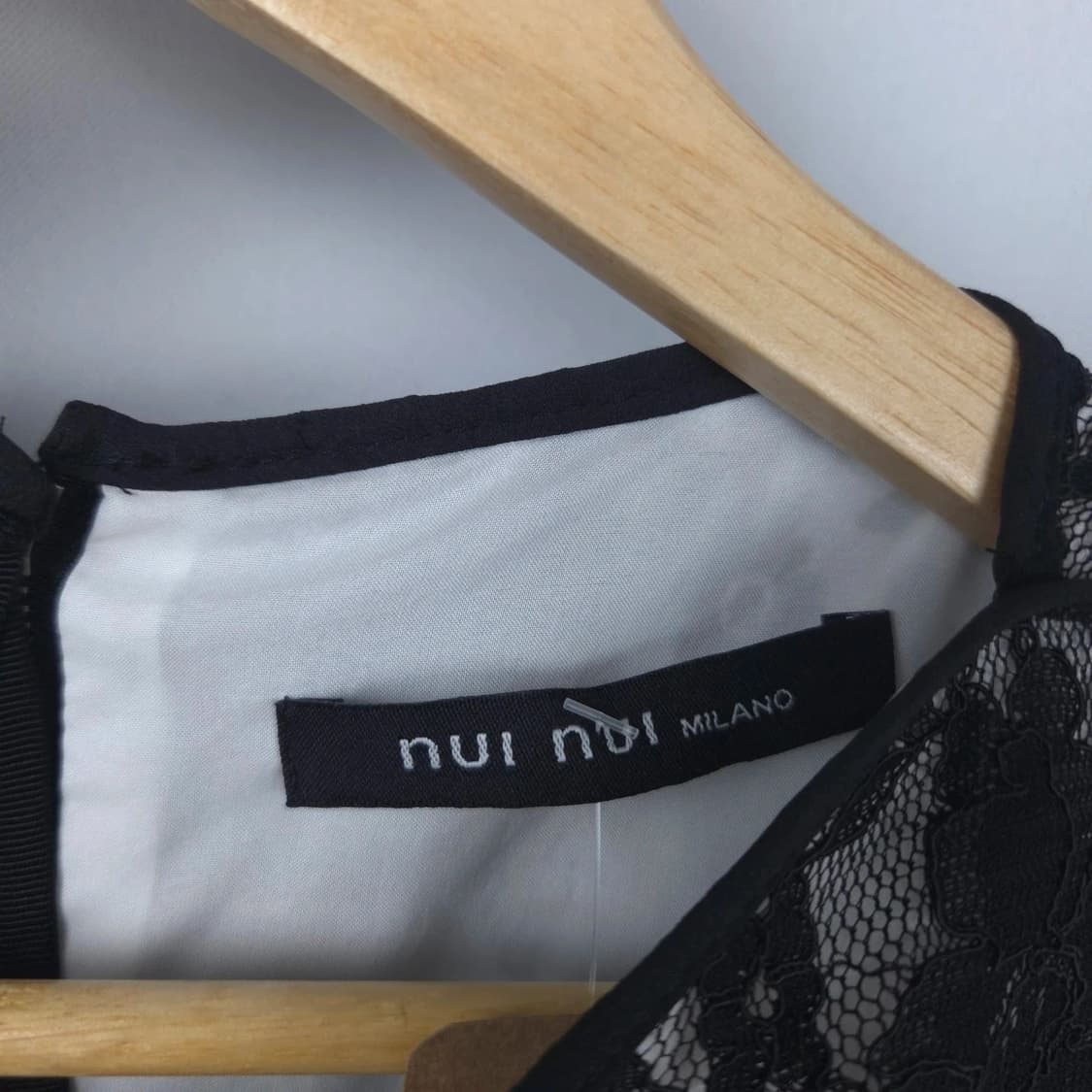 여S 블랙 플라워 자수 레이스 7부 반팔 원피스 상품이미지3