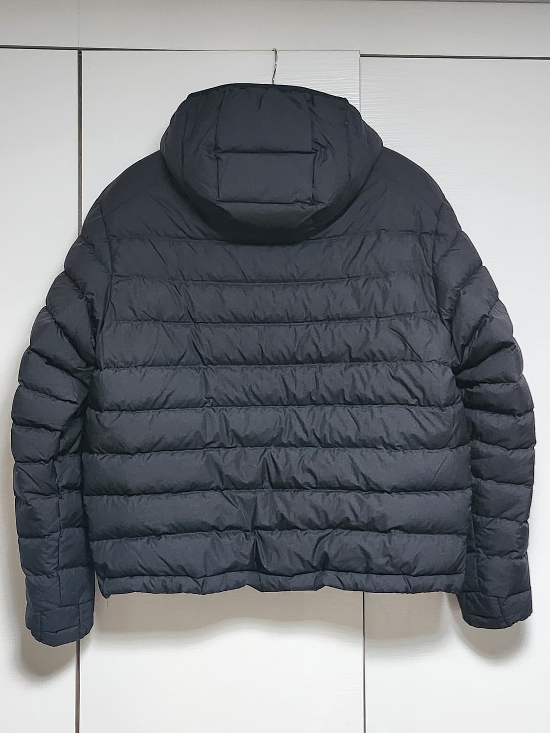 [2] 어나더오피스 클라우디 패널 다운 자켓 블랙 새상품 상품이미지3