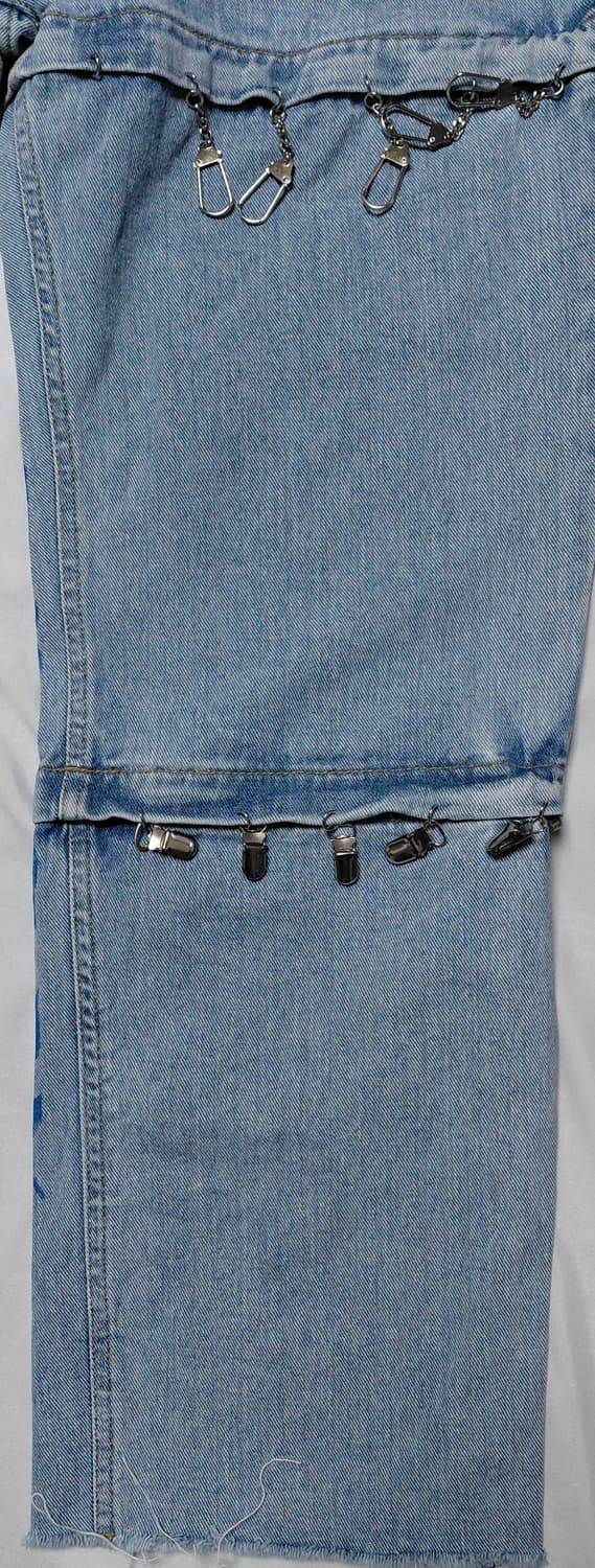 위우(₩I₩) 디태처블 그래픽 데님 팬츠 (2WAY 연출) 상품이미지3