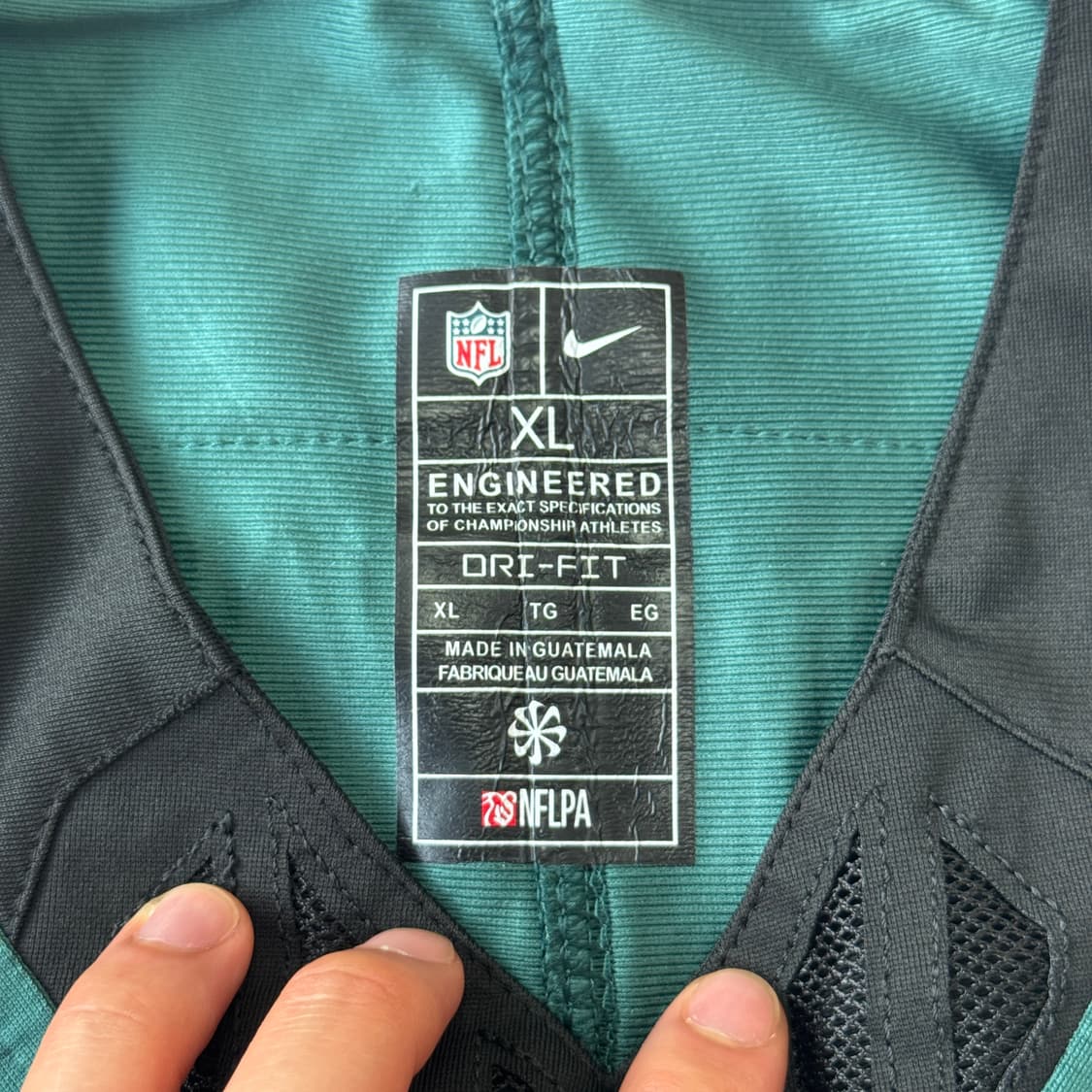 나이키 NFL 이글스 풋볼 져지 반팔 XL 상품이미지6