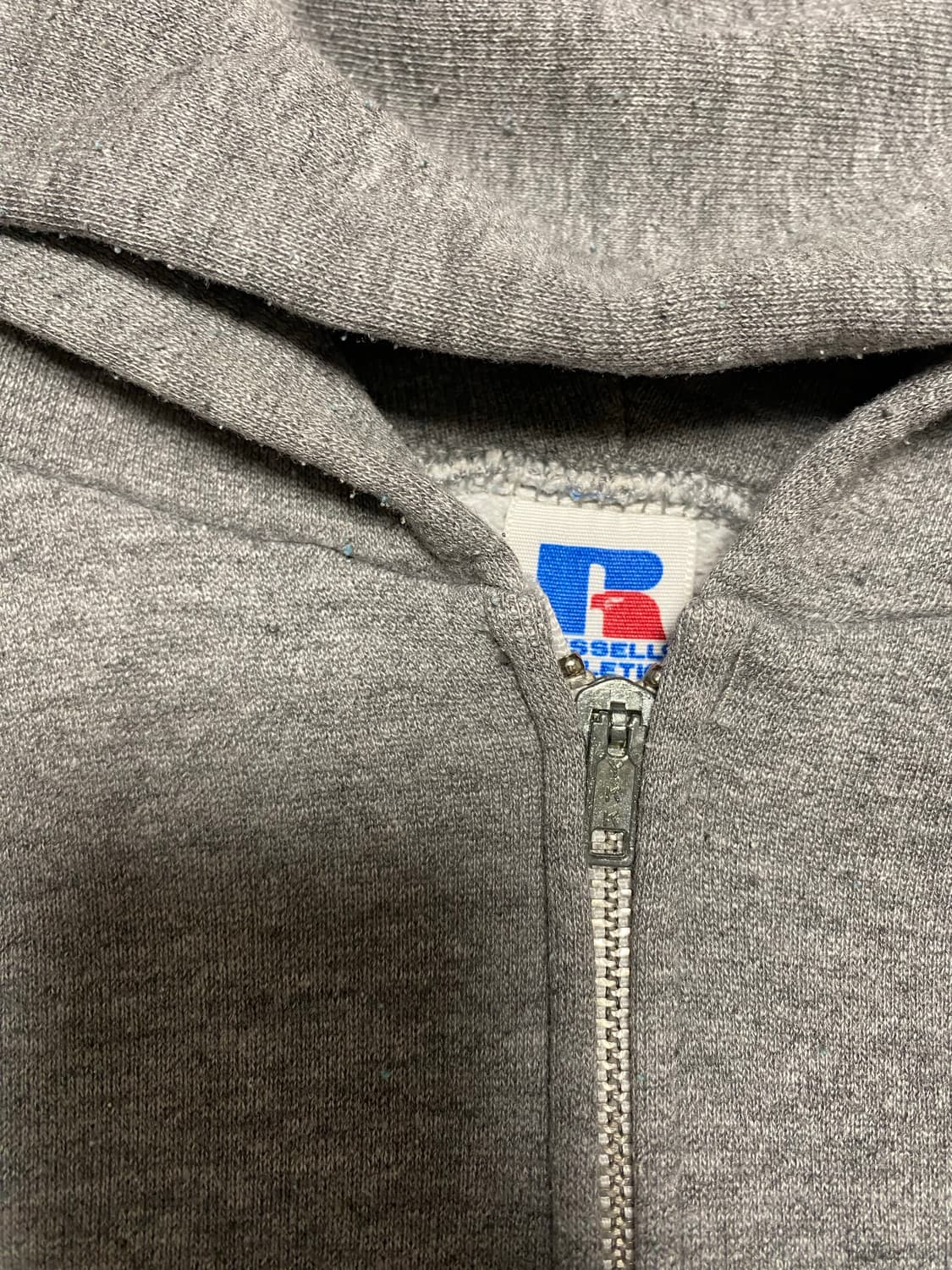 80s Russell Athletic Hoodie zip Gray M 상품이미지5