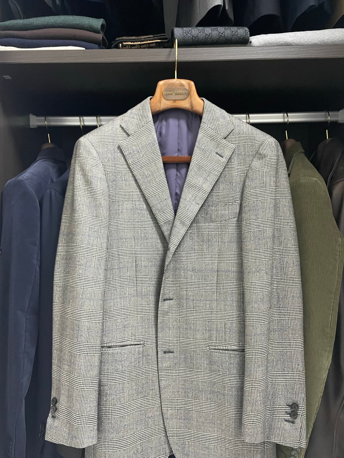 링자켓(RING JACKET) 마이스터 글랜체크 자켓(46) 상품이미지1