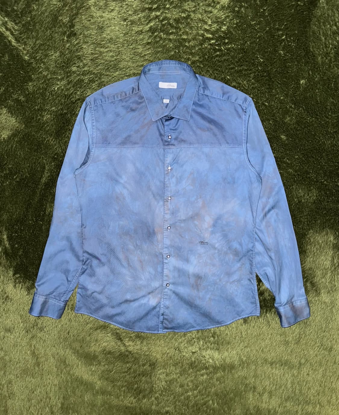 S.T. Dupont Classic 듀퐁 클래식 인디고 다잉 코튼 셔츠 상품이미지1