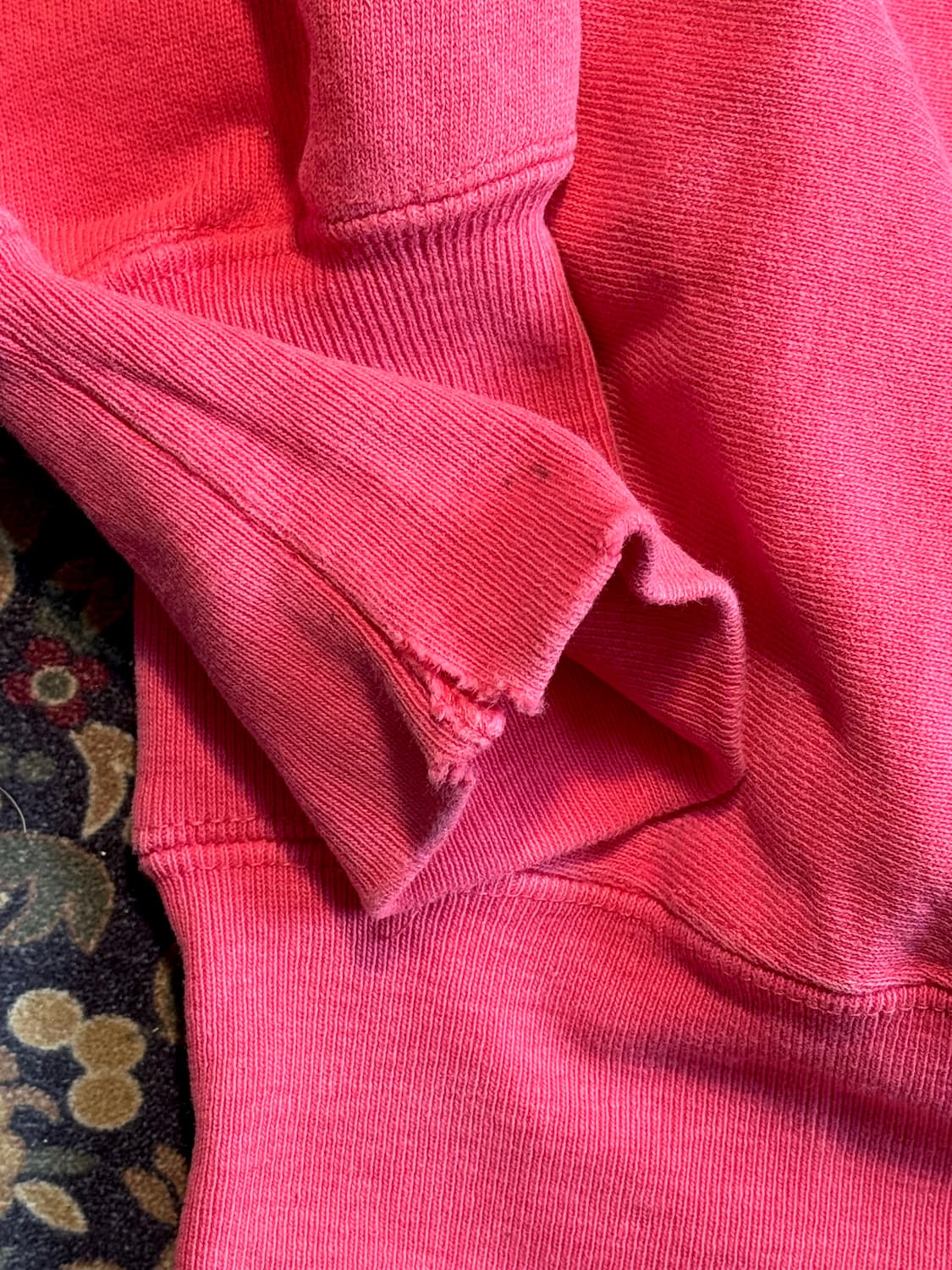 90s 빈티지 챔피온 리버스위브 네온핑크 스웻셔츠 상품이미지4