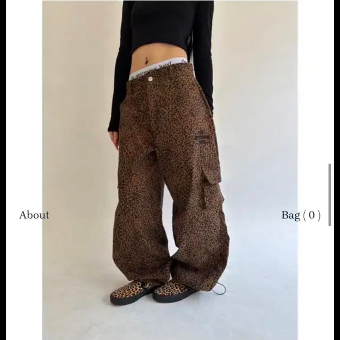 더미스테리어스호텔 레오파드 팬츠 상품이미지2