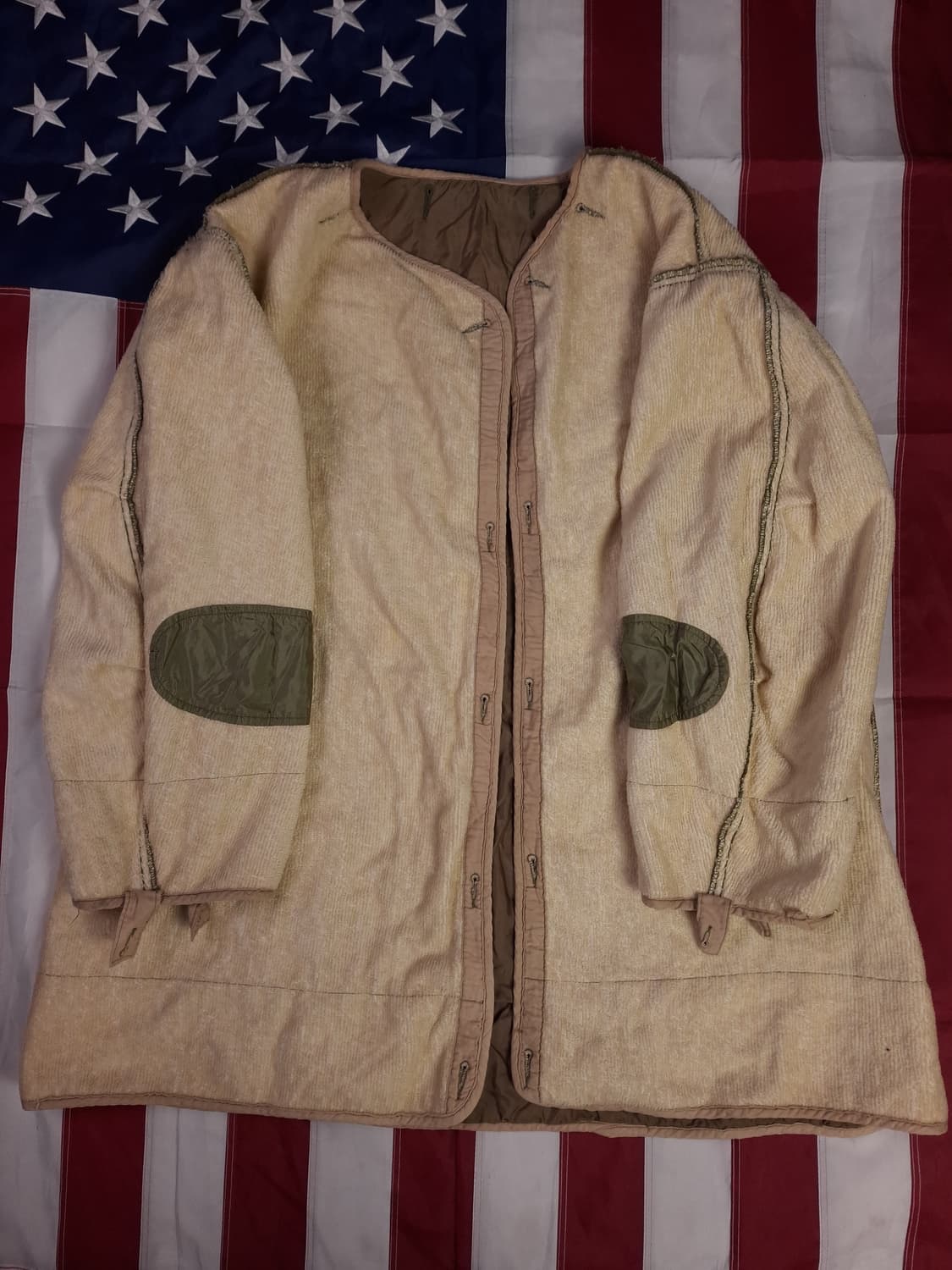 오리지날 미군 M-65 개파카 후드 천엽내피 스몰 사이즈 풀셋트 상품이미지2