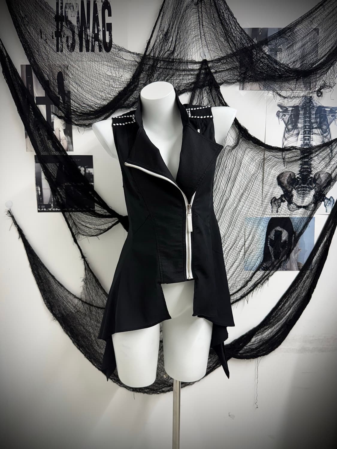 Egoist punk mood vest zipup 상품이미지4