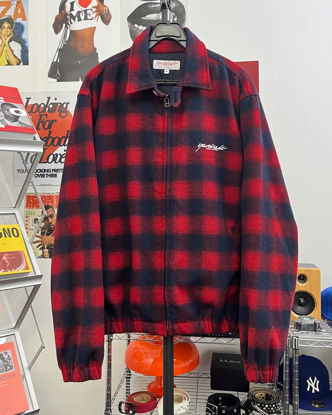 빈티지 플란넬 울 체크 퀼팅 점퍼 상품이미지5