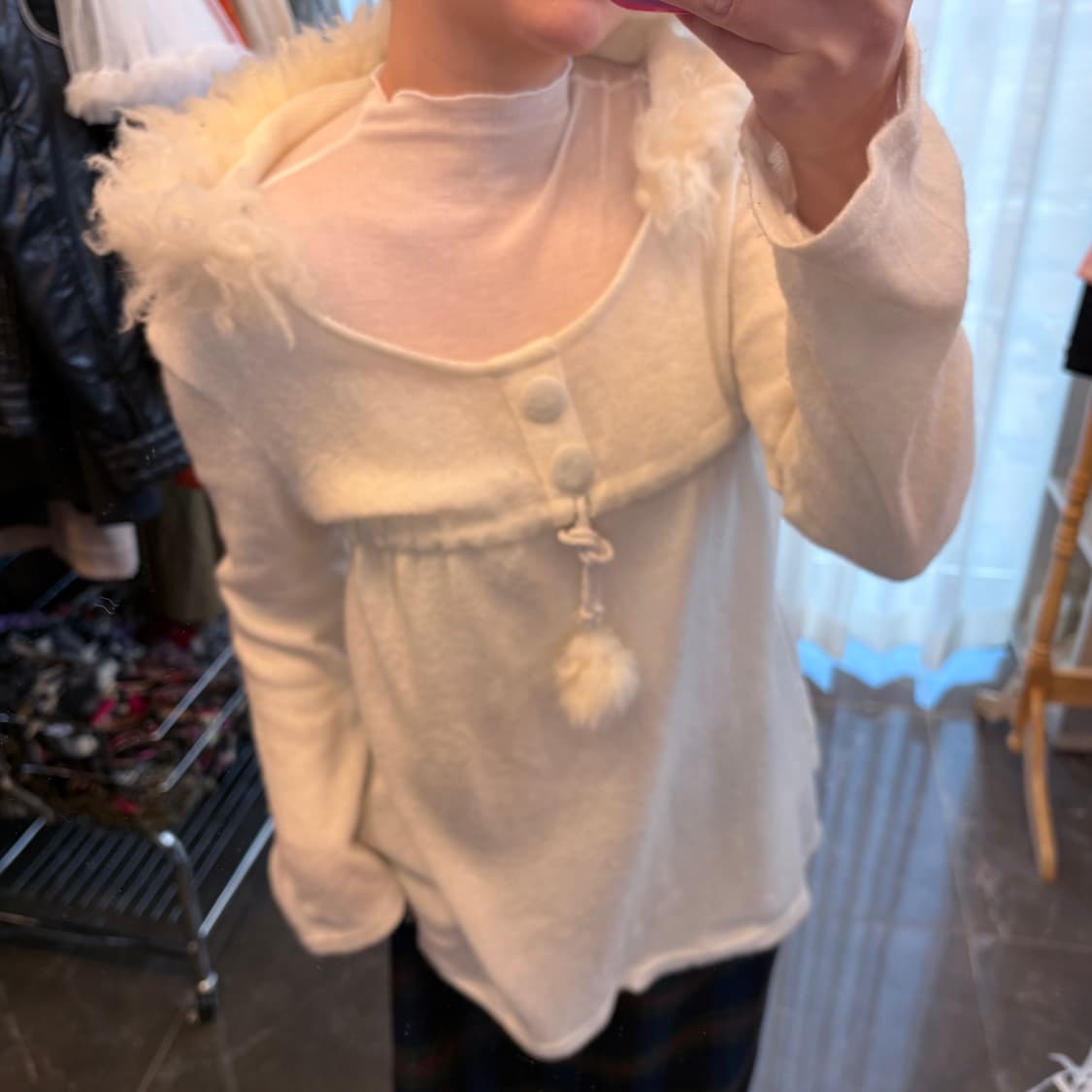 폼폼 후드니트 상품이미지1