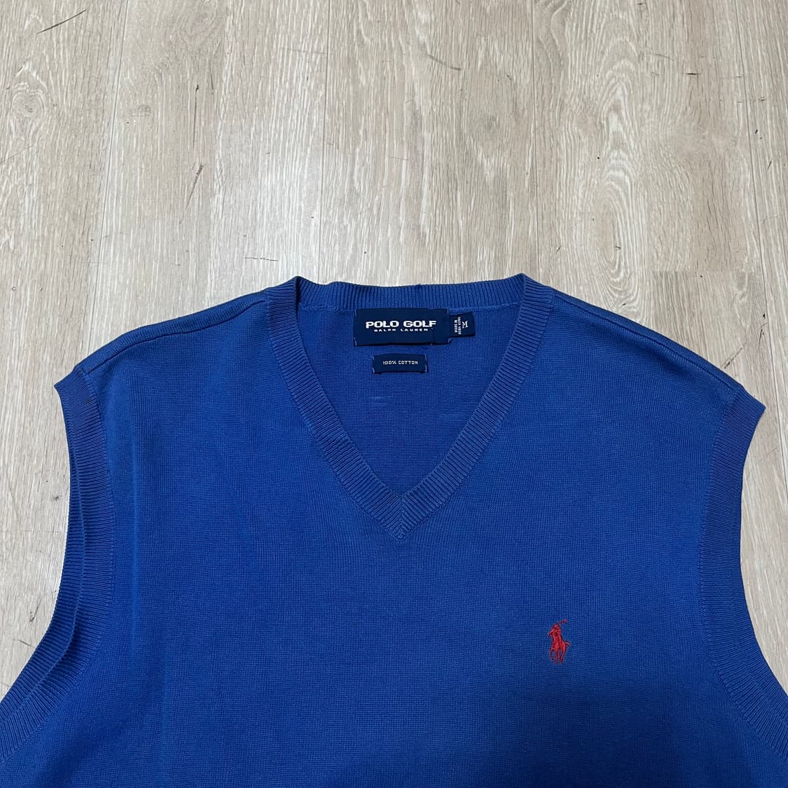 폴로 랄프로렌 골프 코튼 브이넥 니트 조끼 M/95 상품이미지2