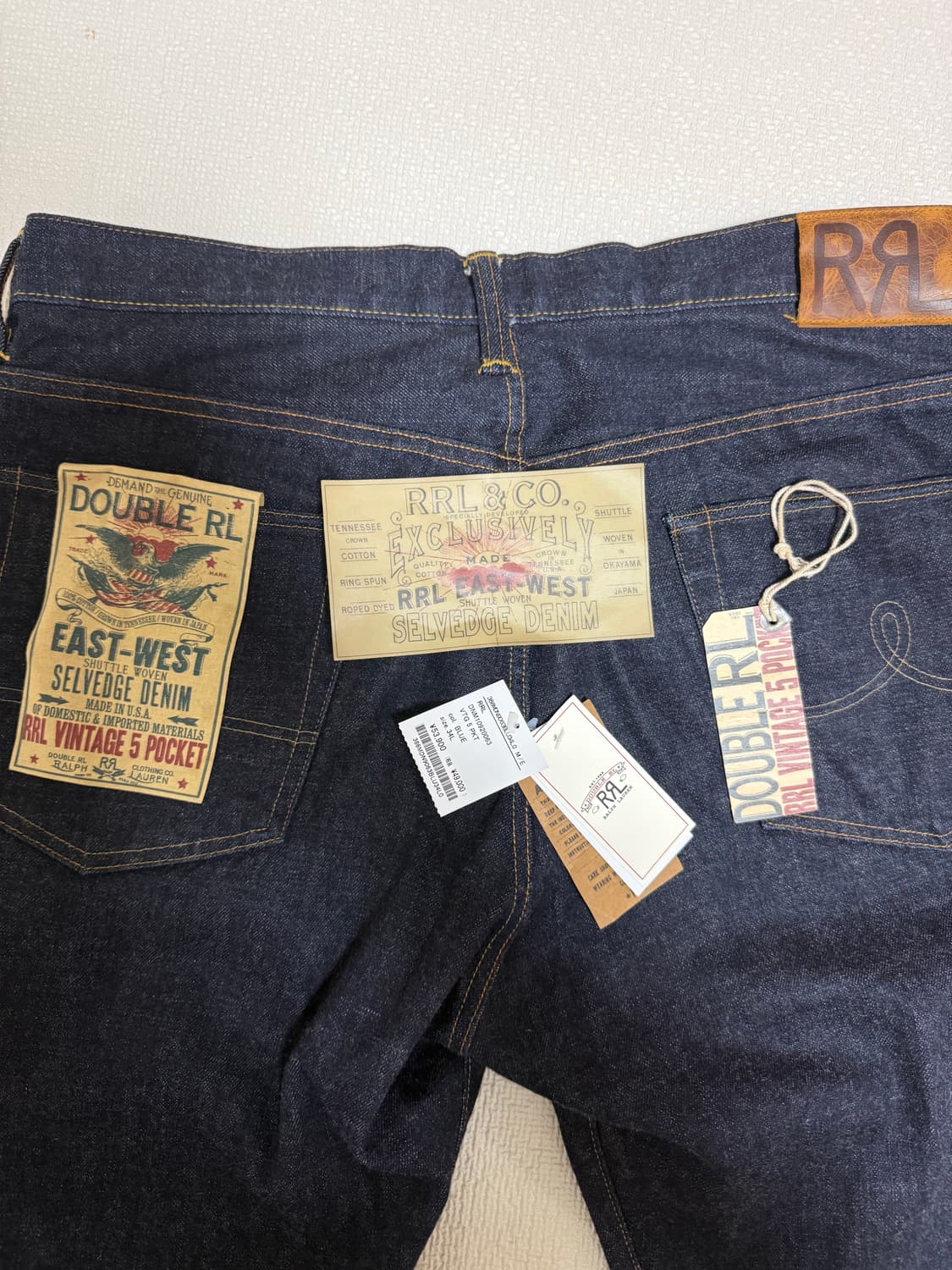RRL 빈티지 5포켓 셀비지 데님 판매 상품이미지1