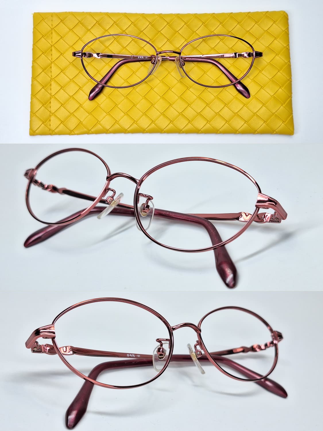 일본 사바에 하우스브랜드 빈티지 로쿠메이칸 순수 티타늄 오벌형 안경테 상품이미지2