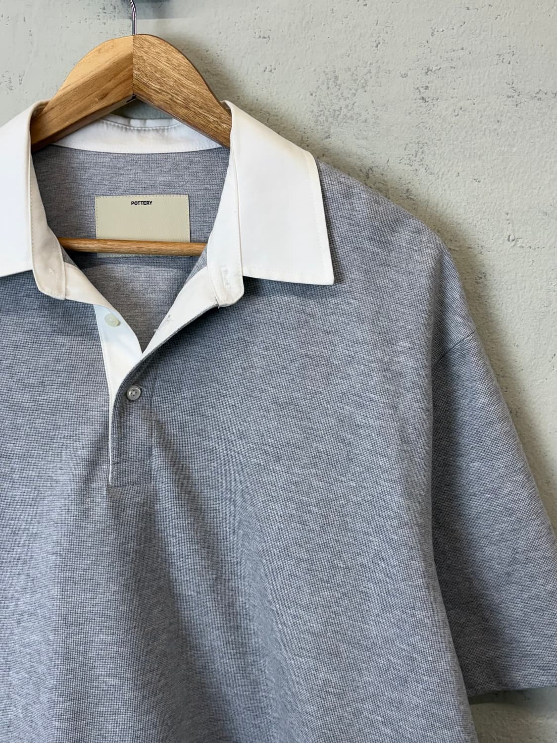 포터리 그레이 럭비 반팔 숏슬리브 상품이미지2