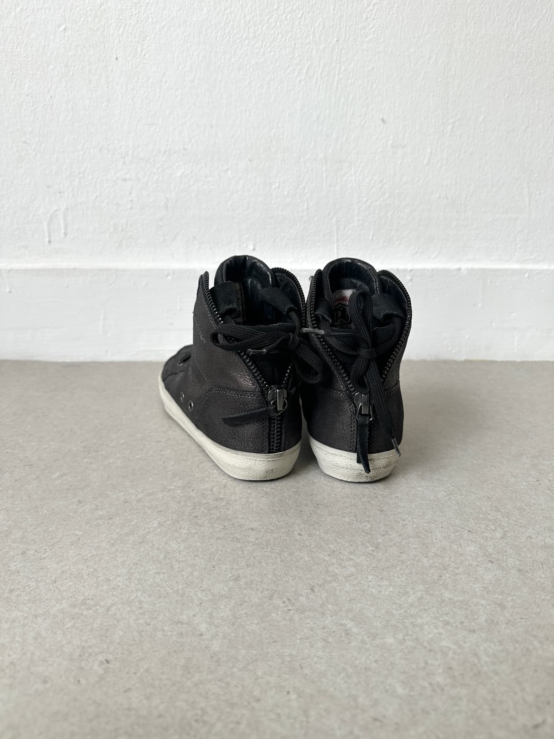 Ash 블랙 펄 지퍼 하이탑 스니커즈 상품이미지4