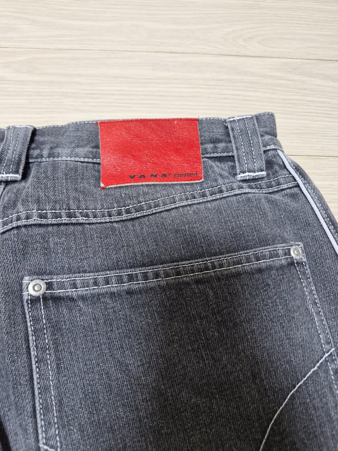 [32] 00s vans 사이드 라인 블랙 배기진 상품이미지2