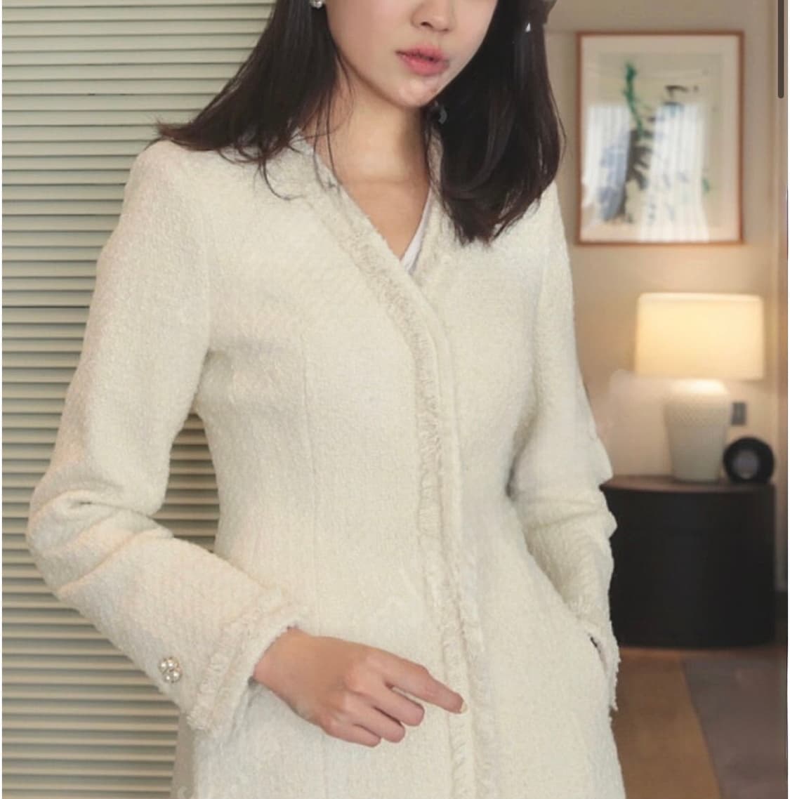 새상품 더실루엣(현 sie) 제니 트위드 자켓 상품이미지2