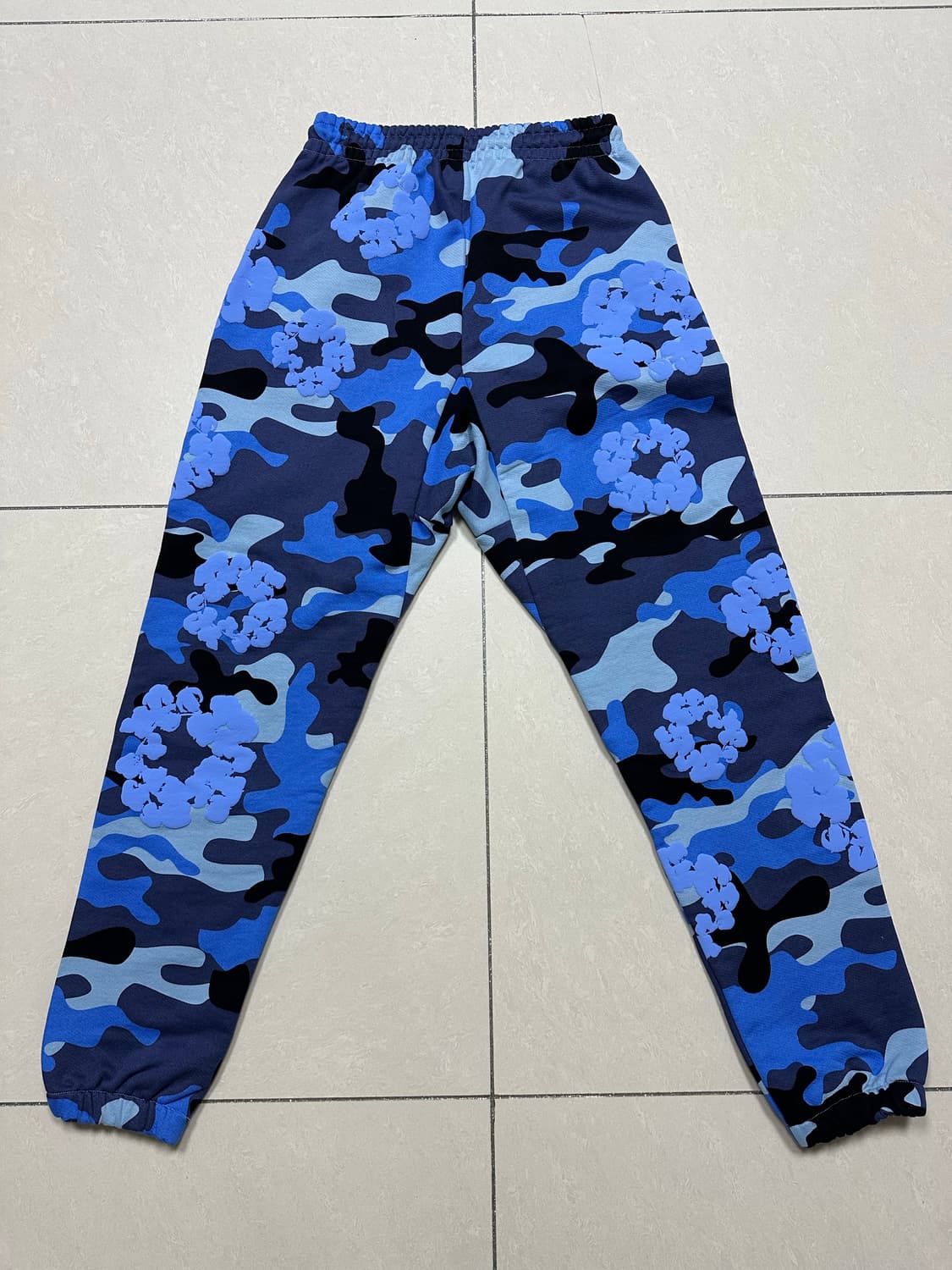 (새상품)데님티어스 블루 카모 스웻팬츠 상품이미지2