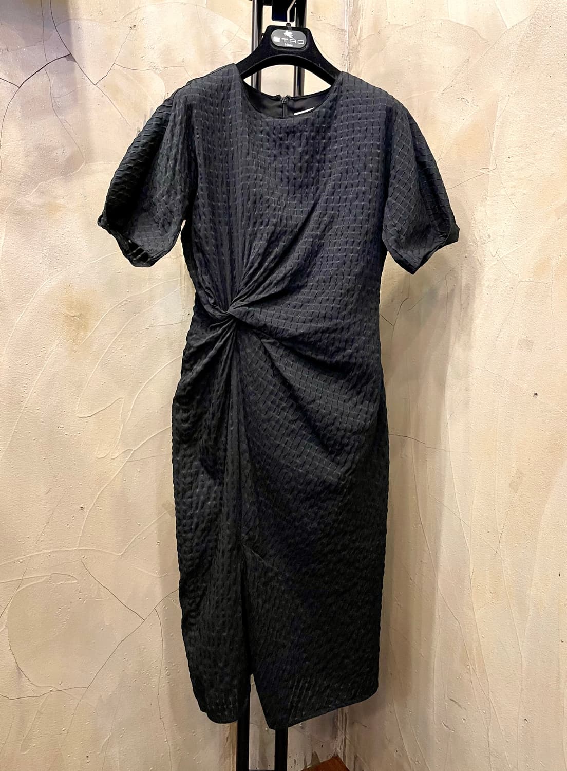 미샤 21년산 쭈글이 원단 꼬임 원피스 55 상품이미지1