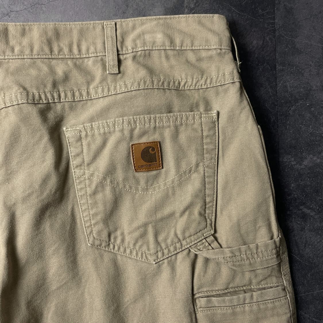 CARHARTT 칼하트 빈티지 베이지 싱글니 워크팬츠 상품이미지7