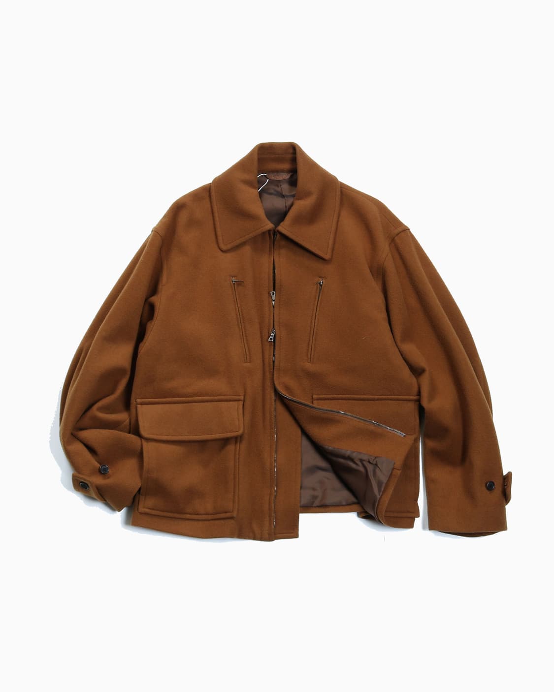 blurhmsROOTSTOCK Light Melton Zip Jacket 상품이미지1