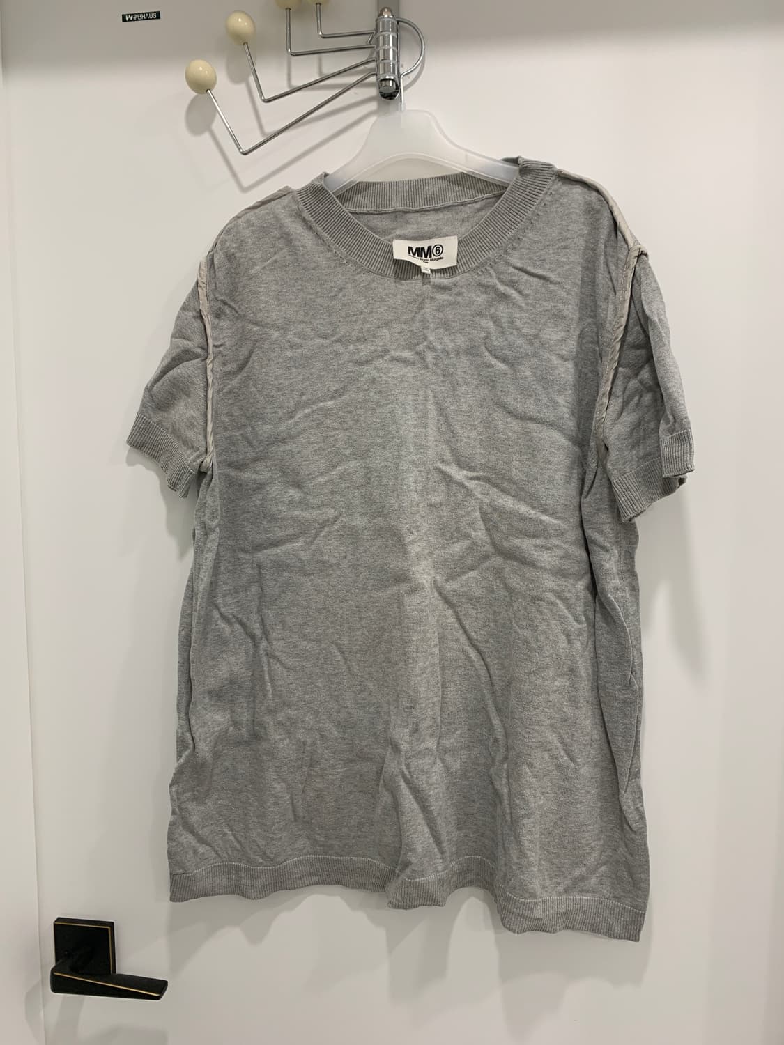 [MM6] 마르지엘라 파이핑 반팔 니트 (리버시블O) 상품이미지1