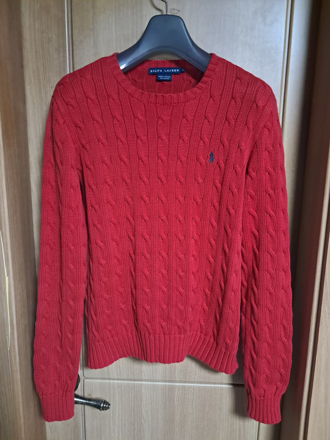 폴로랄프로렌 꽈배기 니트티 여성L 상품이미지1