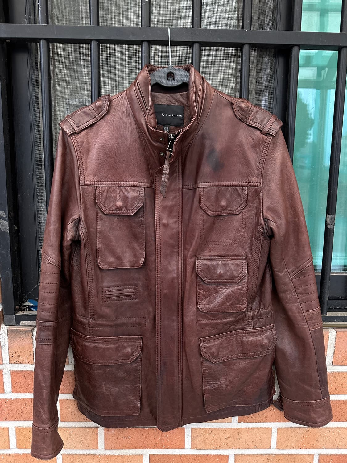 (L)카이아크만 쉽스킨 레더 자켓 상품이미지3